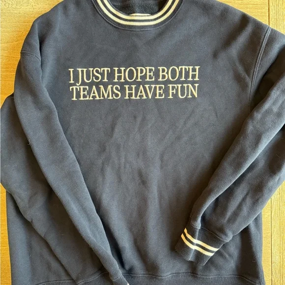 Abercrombie navy vintage Sunday sweatshirt teams go sports Super Bowl oversized - Picture 2 of 6